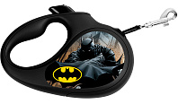 COLLAR WAUDOG R-LEASH Бэтмен Черный ременной поводок-рулетка для животных 5 м размер S черная (1 шт)