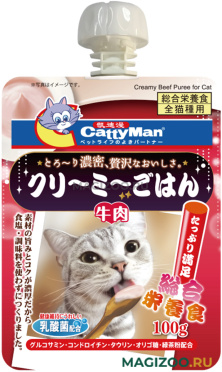 Лакомство CattyMan для кошек сгущенка на основе японской говядины 100 гр (1 шт)