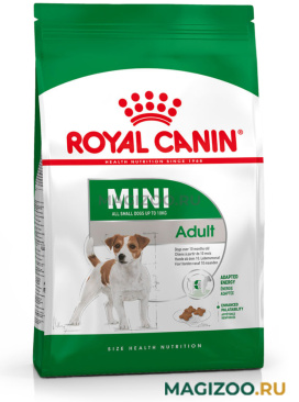 Сухой корм ROYAL CANIN MINI ADULT для взрослых собак мелких пород от 10 месяцев (8 кг)