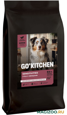 Сухой корм GO! KITCHEN SENSITIVITIES беззерновой для собак и щенков с чувствительным пищеварением с уткой и овощами (9,98 кг)