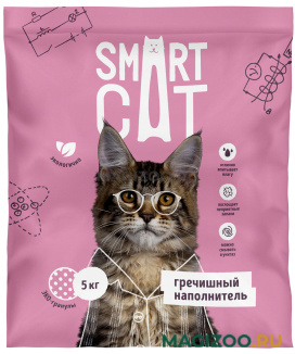 SMART CAT наполнитель гречишный для туалета кошек (5 кг)