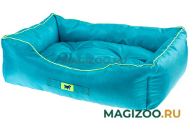 Софа для собак и кошек Ferplast Jazzy 80 водоотталкивающая ткань голубая 78 х 56 х 22 см (1 шт)