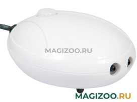 Компрессор Aqua Reef AR-02 двухканальный с регулятором для аквариума 40 – 80 л , 2 х 2 л/мин, 4 Вт (1 шт) 