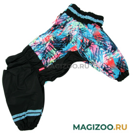 FOR MY DOGS комбинезон для собак черно/голубой для мальчиков FW1046-2021 M (B3) 