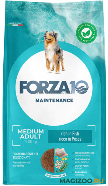 Сухой корм FORZA10 DOG MAINTENANCE ADULT MEDIUM для взрослых собак средних пород с рыбой 1090012 (12 кг)