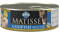 MATISSE MOUSSE CODFISH для взрослых кошек мусс с треской  (85 гр)