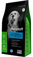 HOLISTOFF гипоаллергенный для собак и щенков средних и крупных пород с белой рыбой и овощами (2 кг)