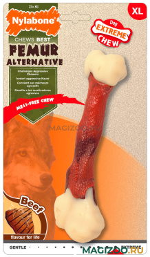 Игрушка для собак Nylabone Extreme Chew Femur Beef Flavour бедренная кость экстра-жесткая с ароматом говядины XL (1 шт)