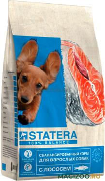 Сухой корм STATERA для взрослых собак с лососем (0,8 кг)