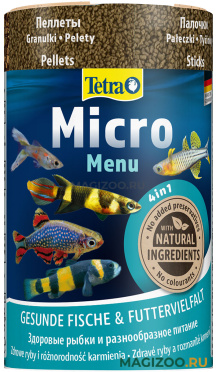TETRA MICRO MENU корм для мелких тропических рыб (100 мл)