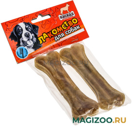 Лакомство КАСКАД для собак кости из жил 13 см пакет уп. 2 шт (90 гр)