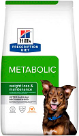 HILL'S PRESCRIPTION DIET METABOLIC для взрослых собак контроль и коррекция веса с курицей (1,5 кг)