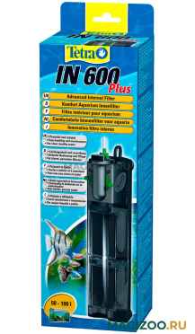 Фильтр внутренний TETRA IN 600 PLUS для аквариума 50 – 100 л, 300 – 600 л/ч, 8 Вт (1шт) 