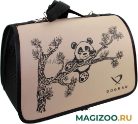 DOGMAN сумка-переноска «Лира ПАНДА» № 1, лето, бежевая, 35 х 23 х 22 (1 шт)