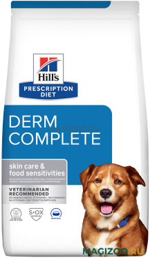 Сухой корм HILL'S PRESCRIPTION DIET DERM COMPLETE для взрослых собак защита кожи при аллергиях (1,5 кг)