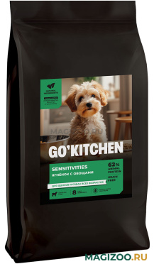 Сухой корм GO! KITCHEN SENSITIVITIES беззерновой для собак и щенков с чувствительным пищеварением с ягнёнком и овощами (9,98 кг)