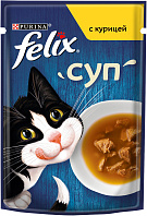 FELIX СУП для взрослых кошек с курицей в соусе пауч (48 гр)