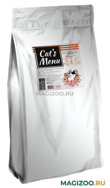 Сухой корм CAT’S MENU для взрослых кошек с индейкой (10 кг)