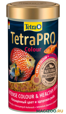 TETRA PRO COLOUR корм чипсы для всех видов рыб для усиления и поддержания окраски (250 мл)