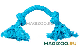 Игрушка для собак Playology Dri Tech Rope канат жевательный с ароматом арахиса маленький голубой (1 шт)
