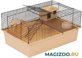 Клетка для мелких грызунов Eco Терри-1 с этажом укомплектованная бежевая 37 х 26 х 18 см (1 шт)