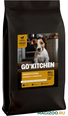 Сухой корм GO! KITCHEN SENSITIVITIES беззерновой для собак и щенков с чувствительным пищеварением с индейкой и овощами (9,98 кг)