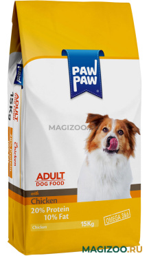 Сухой корм PAWPAW ADULT DOG WITH CHICKEN для взрослых собак всех пород с курицей (15 кг)