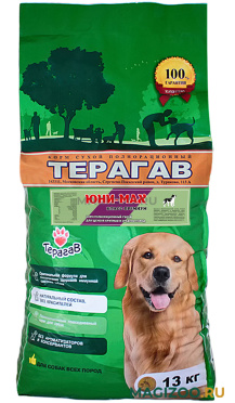 Сухой корм ТЕРАГАВ ЮНИ-МАКС для щенков крупных и средних пород (13 кг)