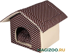 Домик для собак и кошек Xody Будка № 2 хлопок коричневый 30 х 50 х 32 см (1 шт)