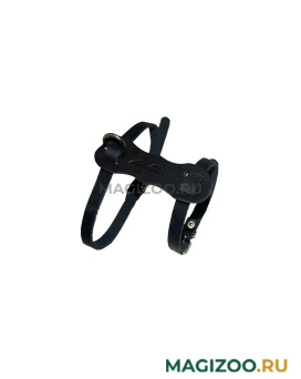 Шлейка для собак Люкс кожаная черная 36 - 44 см x 11 мм Аркон (1 шт) 