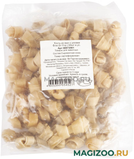 Лакомство КАСКАД для собак кости из жил с узлами 6 см уп. 50 шт (450 гр) 