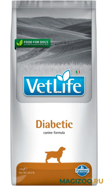 Сухой корм FARMINA VET LIFE CANIN DIABETIC для взрослых собак при сахарном диабете (12 кг)
