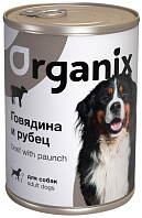 ORGANIX для взрослых собак с говядиной и рубцом (410 гр)