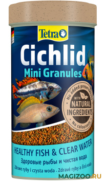 TETRA CICHLID MINI GRANULES корм гранулы для маленьких и карликовых цихлид (250 мл)