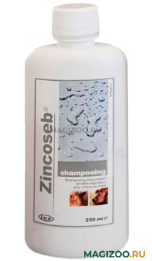 ZINCOSEB Цинкосеб шампунь для собак и кошек для лечения кожных заболеваний 250 мл  (1 шт)
