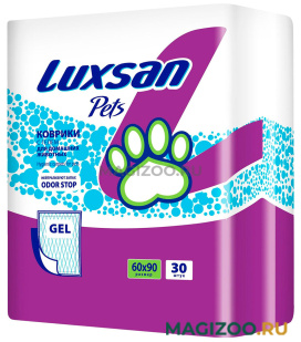 Пеленки коврики впитывающие Luxsan Premium Gel для животных 60 х 90 см 30 шт (1 шт)