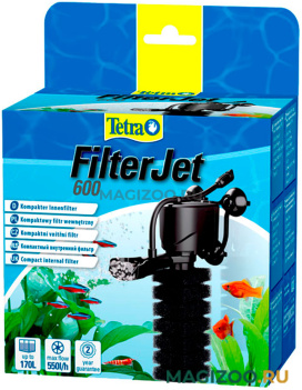 Фильтр внутренний TETRA FILTERJET 600 компактный для аквариума 120 – 170 л, 550 л/ч, 6 Вт (1 шт) 