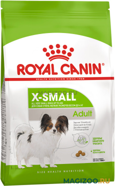 Сухой корм ROYAL CANIN X-SMALL ADULT для взрослых собак маленьких пород (0,5 кг)