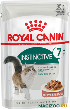 Влажный корм (консервы) ROYAL CANIN INSTINCTIVE 7+ для пожилых кошек старше 7 лет в соусе пауч (85 гр)