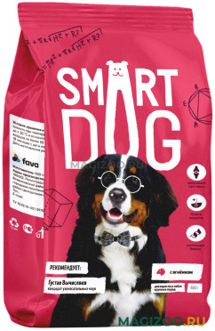 Сухой корм SMART DOG для взрослых собак крупных пород с ягненком (0,8 кг)