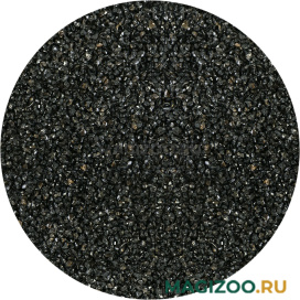 Грунт для аквариума Цветной песок черный блестящий 0,5 – 1 мм ЭКОгрунт (3,5 кг)