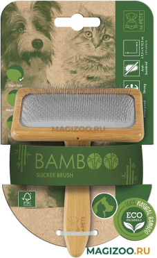 Щетка-пуходерка бамбуковая M-Pets Bamboo М 9,5 x 15,5 см (1 шт)