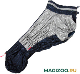 FOR MY DOGS дождевик для вельш-корги Капли синий/серебро для мальчиков 623SS-2022 M (K47) 