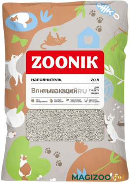 ZOONIK ВПИТЫВАЮЩИЙ наполнитель впитывающий для туалета кошек 06248 (20 л) 