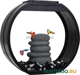 Аквариум AA Aquarium Deco O Mini UPG дисковидный 10 литров черный (1 шт)