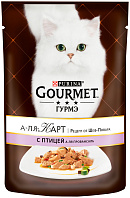 GOURMET A LA CARTE для взрослых кошек с птицей, баклажаном, цукини и томатом а-ля провансаль пауч (85 гр)