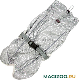 FOR MY DOGS попона дождевик для собак серебро 648SS-2022 (18) 