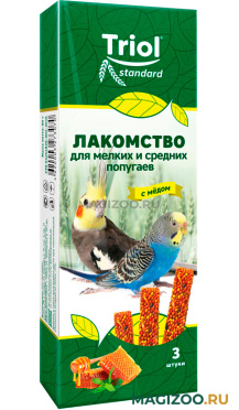 TRIOL STANDARD лакомство для мелких и средних попугаев с медом (3 шт)