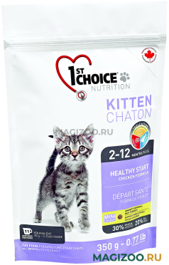 Сухой корм 1ST CHOICE KITTEN HEALTHY START для котят с курицей (0,35 кг)