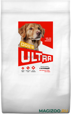 Сухой корм ULTRA DOG’S для взрослых собак всех пород с курицей (12 кг)